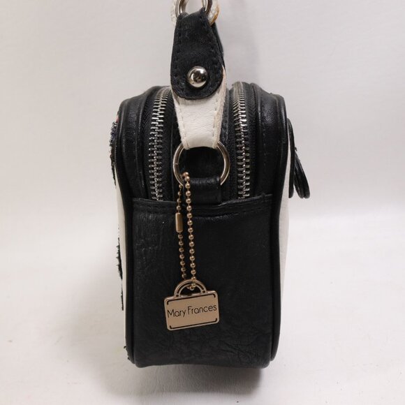 Mary Frances Crossbody Handbag Multicolor Bead Butterfly Camera Bag Chain Strap - Picture 5 of 16